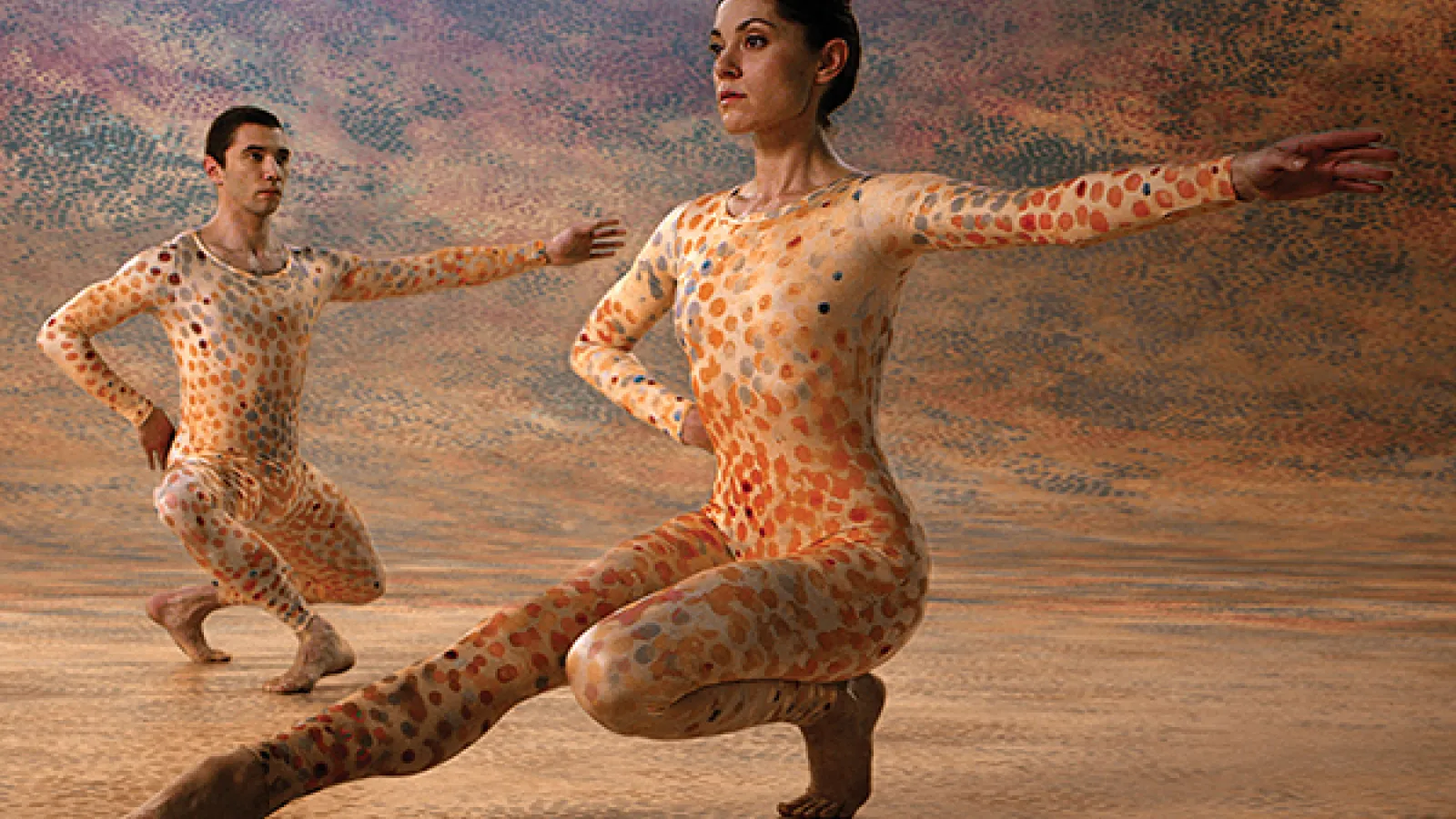 Cunningham dancers performing 