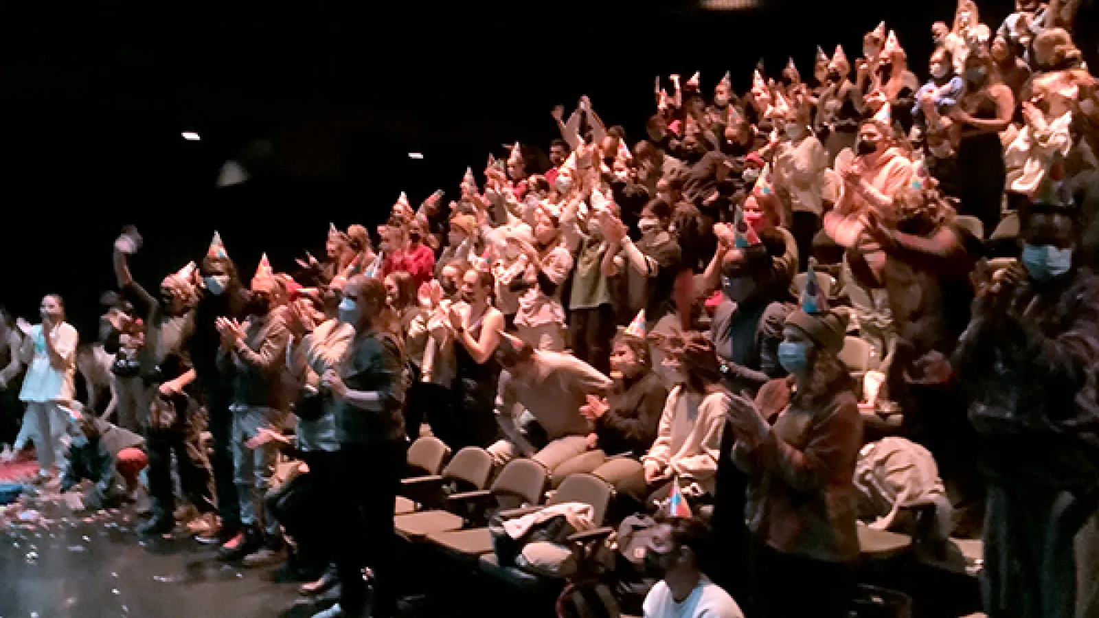 The audience cheers for Mitchell Rose. 