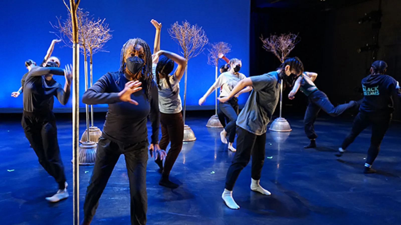 Dancers on a stage