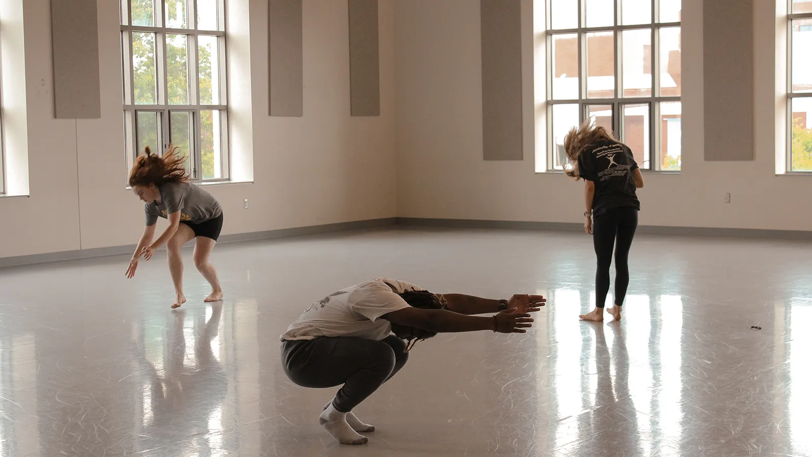 Dance students in a studio