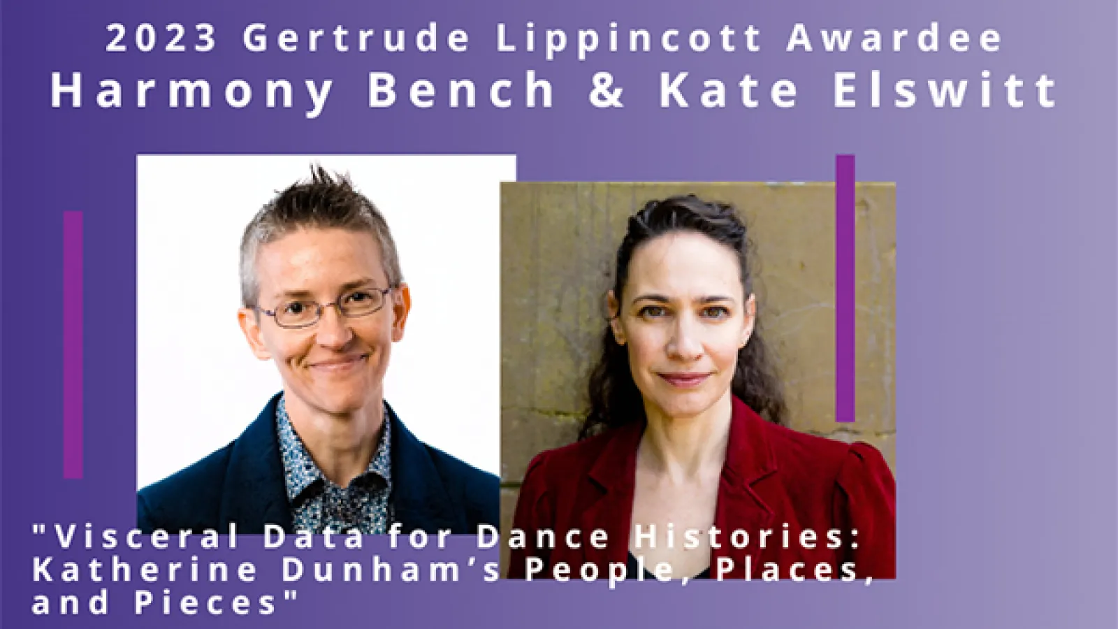 Harmony Bench and Kate Elswit