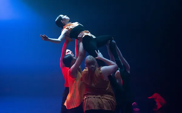 Dancers performing on a stage